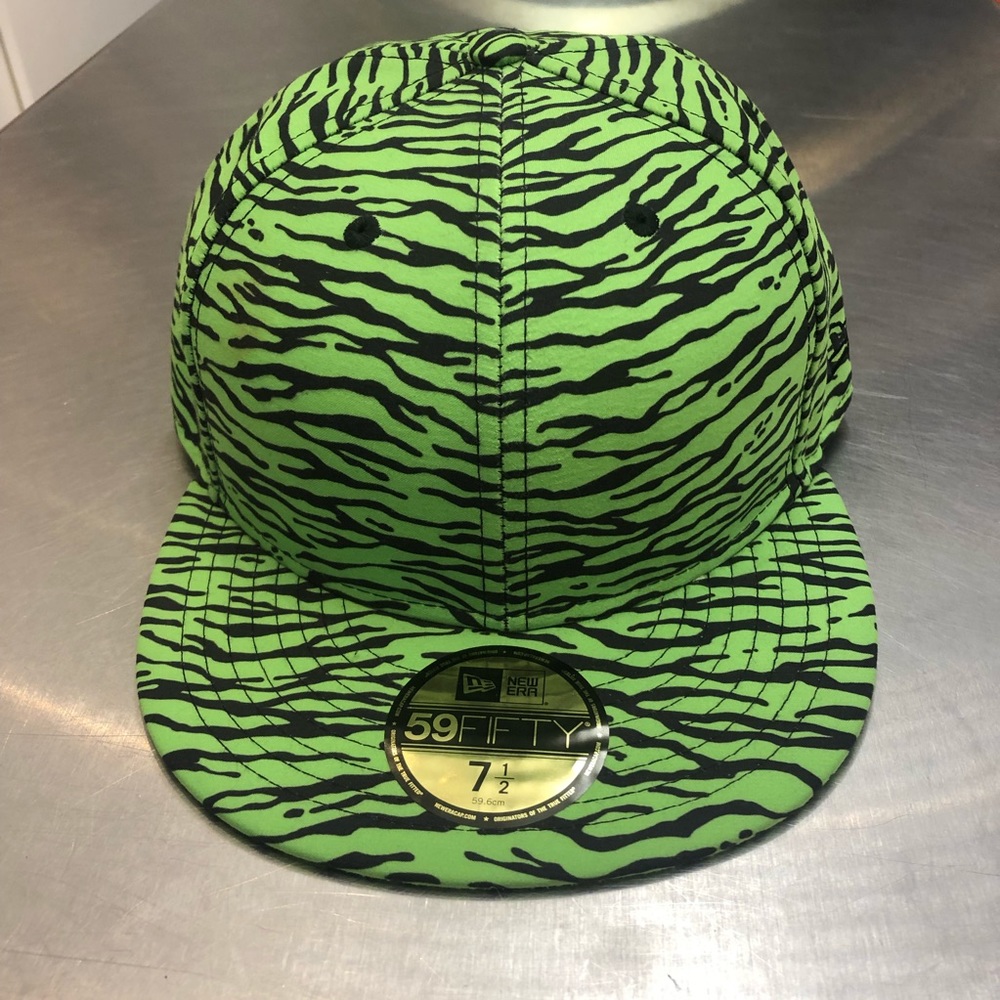 Jeremy Scott Tiger Print Fitted Cap